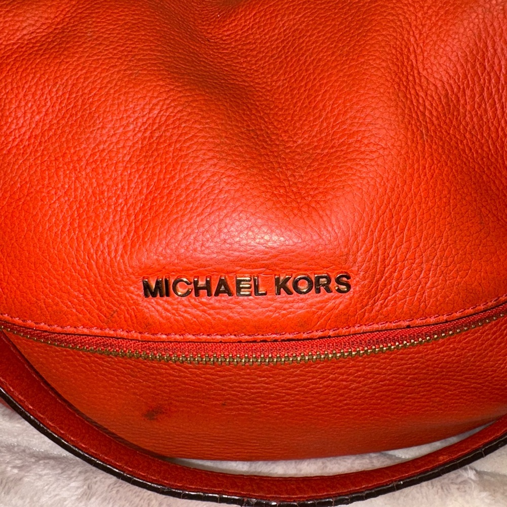 Michael Kors Bold Orange Shoulder Bag - image 2